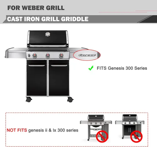 Vista 3 de 7566 Piezas de repuesto de plancha para Weber Genesis Plancha E-310 E-330 S-330 Piezas de parrilla Weber Genesis 300 Series S-310 EP-310 E-320 S-320