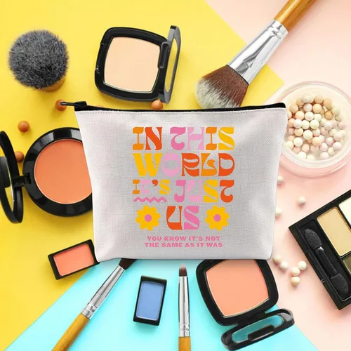 Vista 3 de BLUPARK Bolsa de maquillaje inspirada en el cantante, álbum de mercancía para cantante, bolsa de maquillaje para cantante, regalo para fanáticos