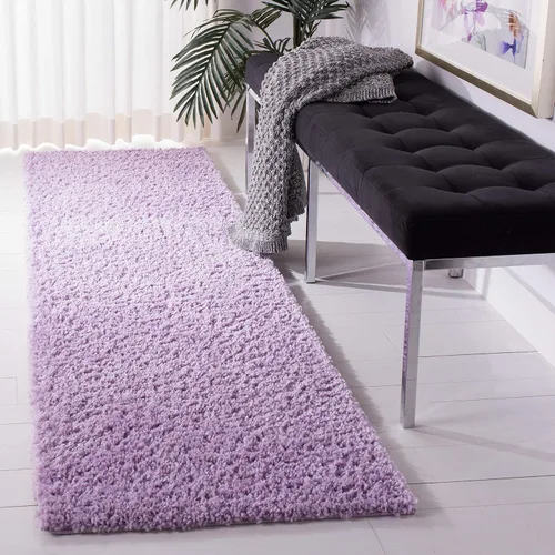 Vista 26 de SAFAVIEH Colección August Shag - Alfombra de área de 6 x 9 pies, color lila, diseño sólido, no desprende pelusa y de fácil cuidado, grosor de 1.2