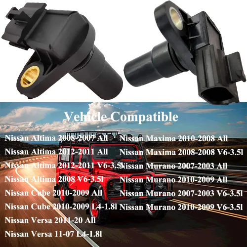 Vista 3 de 2 piezas 31935-8E007 31935-8E006 Entrada Salida Vehículo Sensor de Velocidad de Transmisión Reemplazo para Nissa-n Altima Maxima Murano Pathfinder