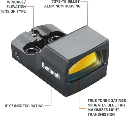Vista 3 de Bushnell Mira Reflex Compacta FMC 6 MOA Punto Rojo