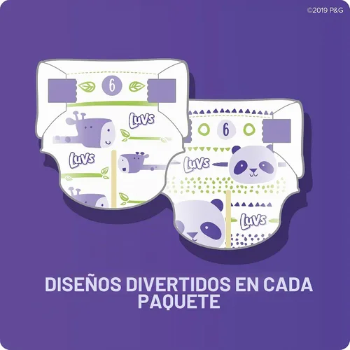 Vista 10 de Luvs Luvs - Pañales de triple protección contra fugas, talla 1, 104 unidades, 104