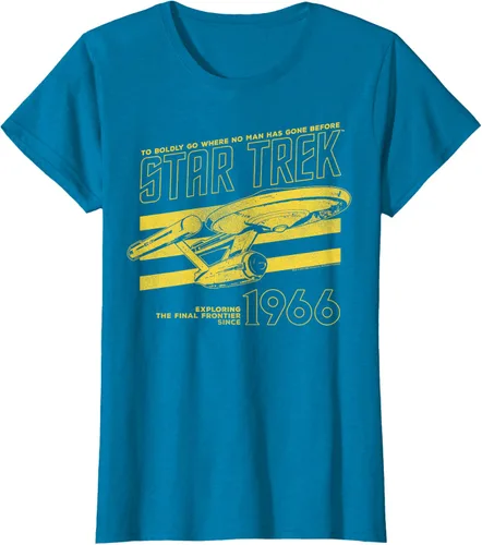 Vista 57 de Star Trek: The Original Series Enterprise '66 Collegiate Camiseta Negro