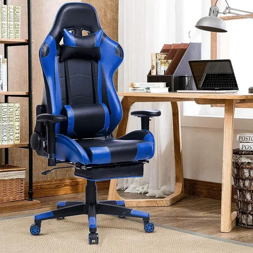Vista 5 de Home Ergonomic Office Chair Ergonomic Computer Chair with Adjustable Height,Gaming Chair,High Back Adjustable Swivel Video Game Chair with Footrest