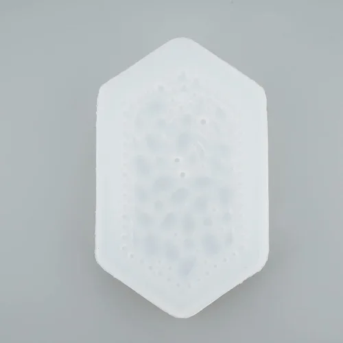 Vista 4 de Moldes de resina de silicona con colgante de cristal Druzy - Llavero, etiqueta, fundición de joyería, moldes para manualidades (diamante)