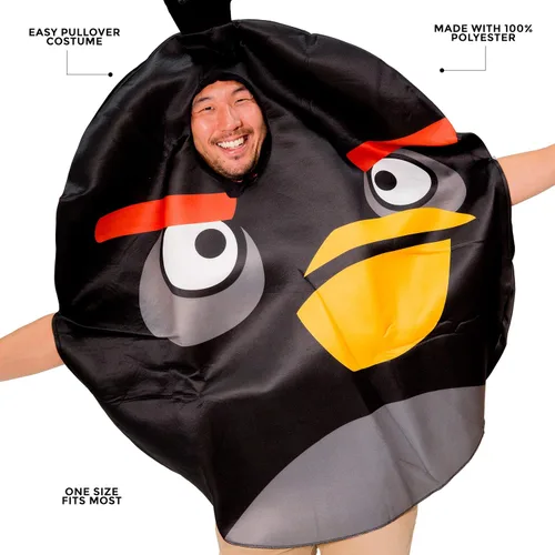 Vista 3 de Disfraz de Angry Birds para adultos, disfraz unisex inspirado en la película Angry Bird para hombres, mujeres y parejas