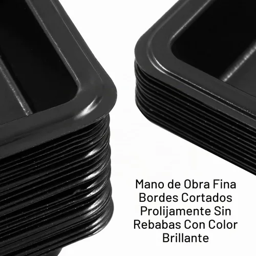 Vista 4 de Hitefu Mini platos de salsa de soja, 40 unidades, rectangulares