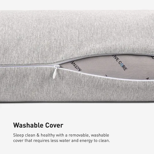 Vista 7 de Bedgear Flow Cuddle - Almohada curvada – Tamaño 0.0 – Almohada transpirable para dormir de lado – Almohada de cama suave – Funda hipoalergénica