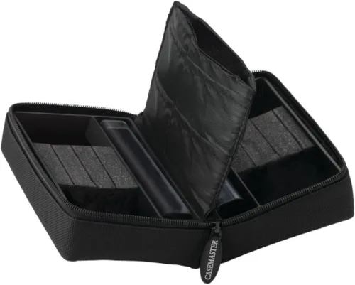 Vista 7 de Casemaster Elite Jr. Estuche de viaje de nylon para 6 dardos, color negro