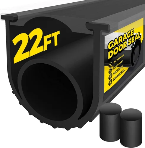 Vista 14 de Holikme Sello para puerta de garaje, kit de retención de riel de aluminio preperforado, fácil de instalar, combinación de anillo en U + O duradero