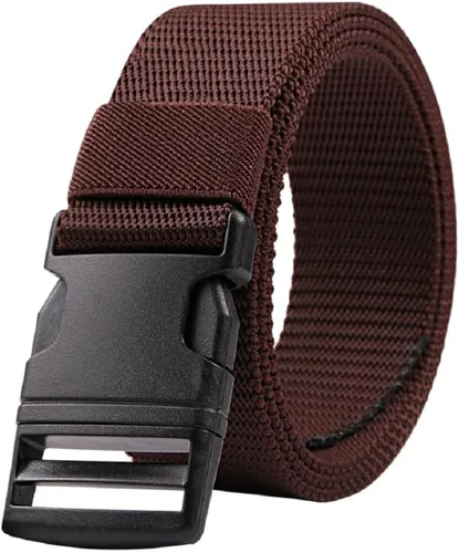 Vista 26 de AIBEARTY Cinturón de lona con hebilla ajustable, cintura larga para mujeres, hombres, adolescentes