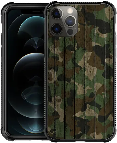 Vista 7 de DJSOK Funda compatible con iPhone 7/8 Plus, diseño con patrón de parachoques trasero, esquinas reforzadas antiarañazos, caver de TPU suave, fundas