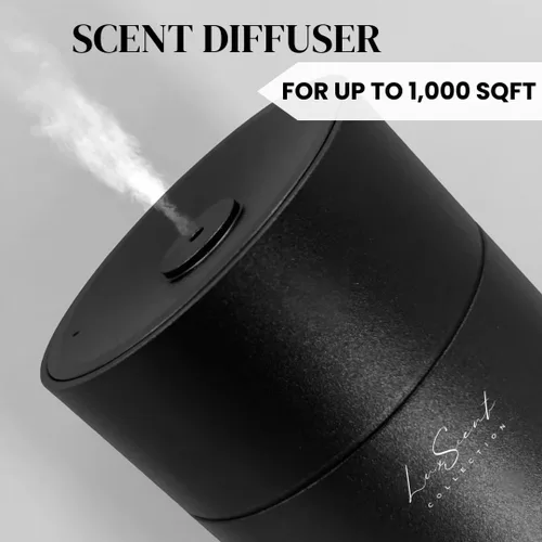 Vista 3 de Kit Inicial de Difusor de Aroma para Hasta 1000 Pies Cuadrados de Cobertura - 120ML de Aceite Esencial Sin Agua Incluido - Difusor de Aroma de Lujo