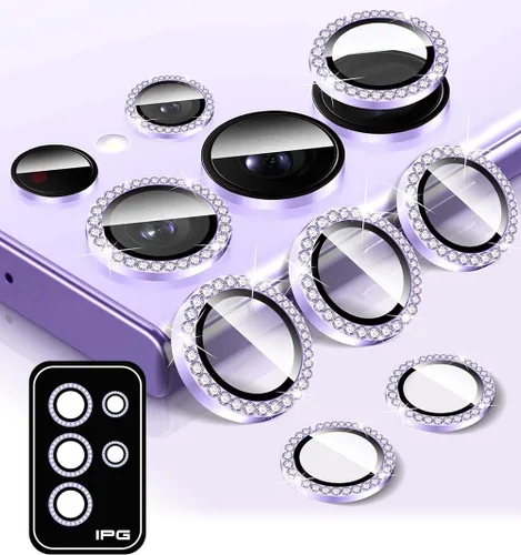 Vista 18 de IPG ProLENS Diamond FRAME - Protector de lente de cámara para Samsung Galaxy Z Flip 7, clase templada de silicato de alúmina, claridad HD