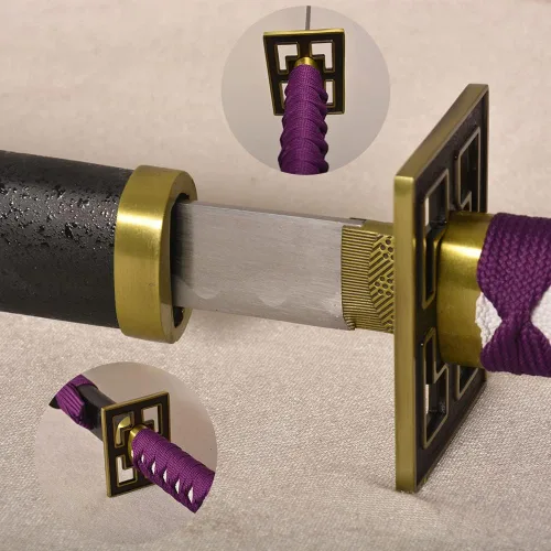Vista 4 de 40.9" Metal Carbon Steel Anime Katana Kuchiki Byakuya's Senbonzakura Samurai Sword for Cosplay, Collection