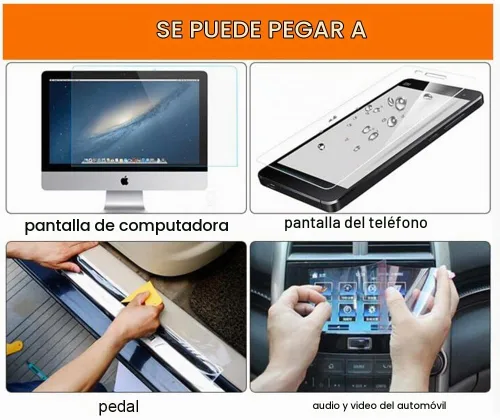 Vista 7 de Hohofilm PPF Película protectora para pintura de coche, autoadhesiva, vinilo automotriz, auto-reparable, hoja de vinilo transparente con brillo