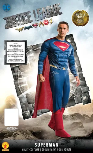 Vista 4 de Rubies DC Justice League: Superman Costume for Adults, Men's Standard