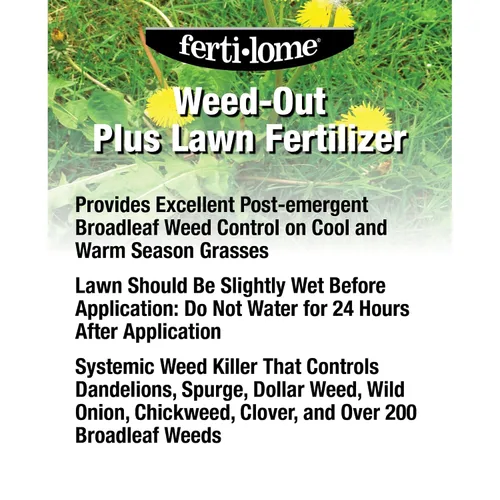 Vista 3 de Fertilome (10921) Weed-Out Plus Fertilizante para césped 25-0-4, 20 libras
