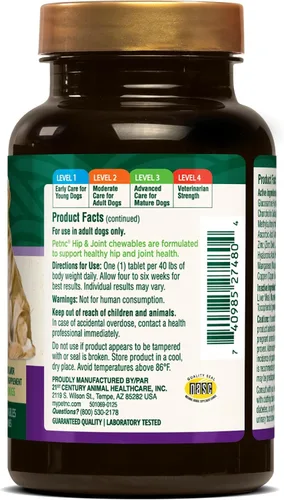 Vista 3 de petnc Natural Care Hip & conjunta para perros, Avanzado