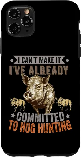 Vista 11 de iPhone 15 Hog Hunting Men Dad Wild Boar Pig Hunter Funny Feral porcino caso