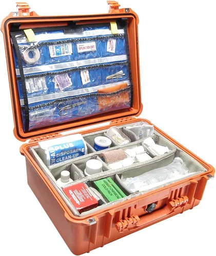 Vista 2 de Pelican 1550 EMS Estuche con organizador y divisor (naranja)