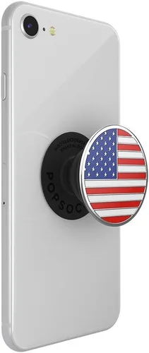 Vista 2 de PopSockets Agarre adhesivo para teléfono, soporte, soporte para teléfono, esmalte - Old Glory