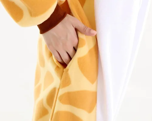 Vista 7 de vavalad Pijama de jirafa para adultos, disfraz de Halloween para mujeres y hombres