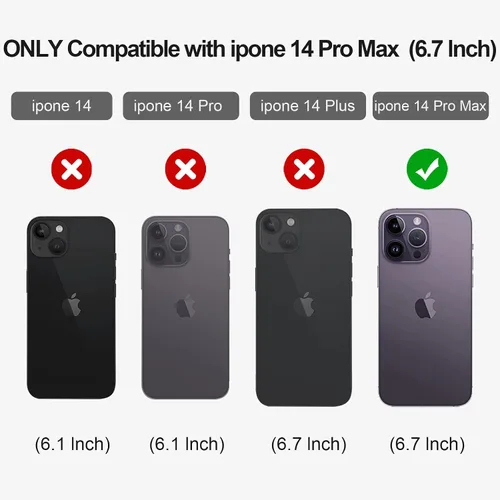 Vista 6 de Funda magnética para iPhone 14 Pro Max, compatible con Magsafe, funda floral de rosa de hadas para mujeres y niñas, funda delgada suave y delgada