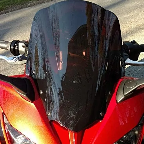 Vista 2 de GLoyer Motorcycle Windshield Windscreen Compatible with 2007 2008 2009-2012 2013 2014 2015 Compatible with FZ1 1000 S FZ1S Fazer Wind Screen Smoke