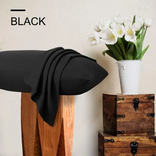 Vista 2 de PiccoCasa Fundas de almohada con cremallera, 100% microfibra cepillada de poliéster, juego de 2, fundas de almohada estándar suaves y cómodas