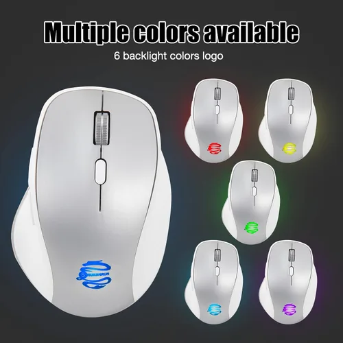Vista 4 de SHUNJINRUN Mouse Bluetooth mouse inalámbrico recargable para computadora 3 modos BT50BT30USB ratones inalámbricos silenciosos para laptop Surface