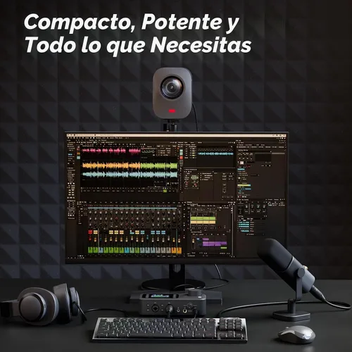 Vista 14 de NearStream AMIX40U - Interfaz de audio USB de 10 canales y mezclador de Negro