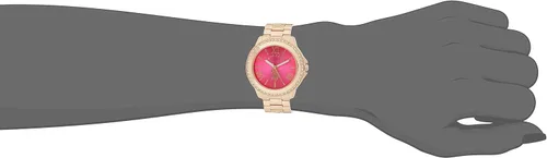 Vista 4 de U.S. Polo Assn. USC40080 - Reloj de pulsera en tono oro rosa para mujer, Oro, Movimiento de cuarzo