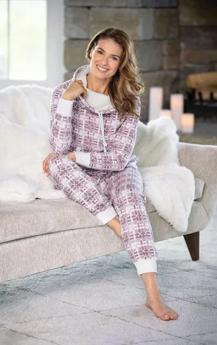 Vista 3 de PajamaGram Conjuntos de pijama para mujer - Pijamas de invierno para mujer, cuello vuelto