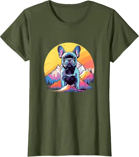 Vista 20 de French Bulldog Dog Men Women Kids T-Shirt Asphalt Grey