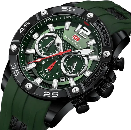 Vista 2 de KXAITO Mens Watches Military Sport Waterproof Chronograph Watch Luminous Silicon Strap Casual Watches for Men Fashion Analog Quartz Business Wrist
