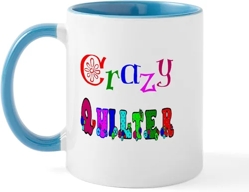 Vista 62 de CafePress I'd Rather Be Quilting Mug Taza de café de cerámica de 11 oz (11.0 fl oz)
