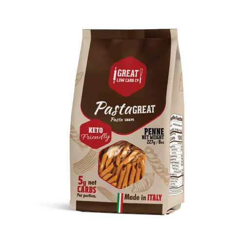 Vista 4 de Great Low Carb Bread Company Pasta Penne, bolsa de 8 onzas
