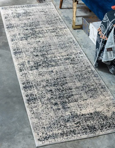 Vista 12 de Unique Loom Chateau Collection Alfombra de área - Jefferson (2' x 3' 1" Rectángulo, Azul Gris/Beige)