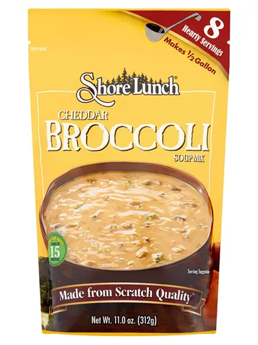 Vista 2 de Shore Lunch Mezcla de sopa de brócoli Cheddar, 11 onzas (paquete de 3)
