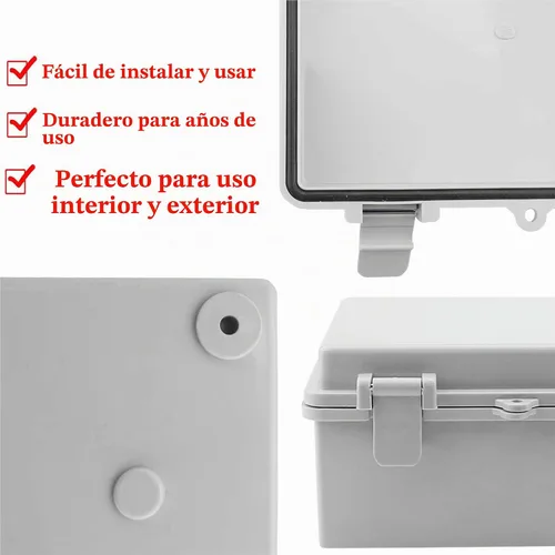 Vista 2 de Sunnyglade Caja de conexiones impermeable IP65 plástica a prueba de polvo