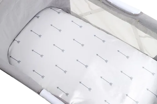 Vista 6 de Juego de sábanas de satén para moisés, paquete de 2 unidades para cabello y piel de bebé, flechas y estrellas Seda ultra suave para rectangular
