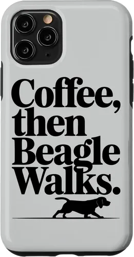 Vista 28 de Funny Beagle Walks Dad Beagle Mom Parent Beagle Coffee Case for iPhone XR