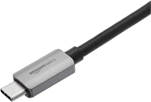 Vista 3 de Amazon Basics Adaptador USB-C 3.1 macho a HDMI hembra (4K @60Hz), gris, 1.69 x 1.45 x 0.43 pulgadas