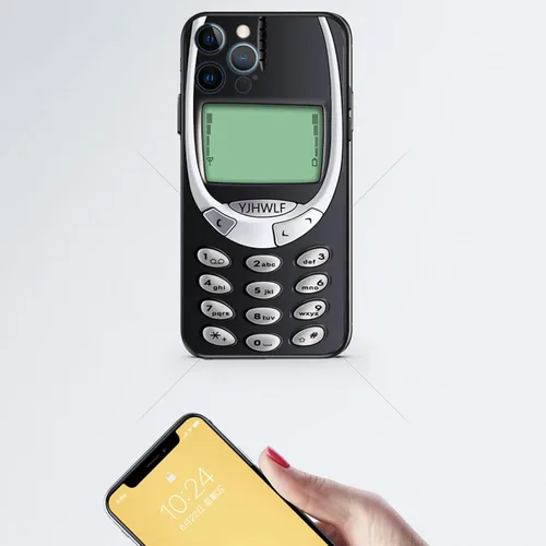 Vista 5 de Funda luminosa compatible con iPhone 11 Pro, cinta de casete retro, a prueba de golpes, funda protectora de vidrio templado, funda especialmente
