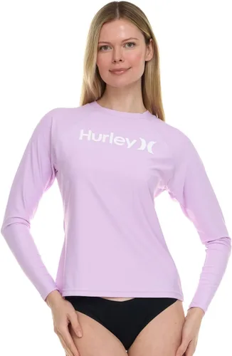 Vista 12 de Hurley Camiseta de natación de manga larga para mujer, protección solar UPF Negro