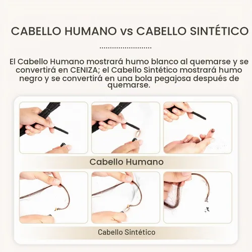 Vista 7 de DAIXI 0.2cm y 0.4cm y 0.6cm y 0.8cm de grosor 4-18 pulgadas 10 hebras extensiones de rastas de cabello humano 100% real para hombres/mujeres