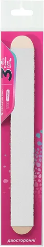 Vista 2 de STALEKS PRO Expert 40 PapmAm Mix - Lima de uñas desechable sobre base de madera (grano 180/240, 3 piezas) - Lima de uñas de doble cara lista
