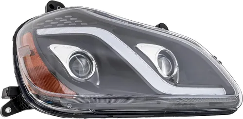 Vista 10 de Garage-Pro Bombillas LED para faros delanteros del lado del pasajero para Kenworth T880 2014-2022, carcasa negra, faros LED que reemplazan a #