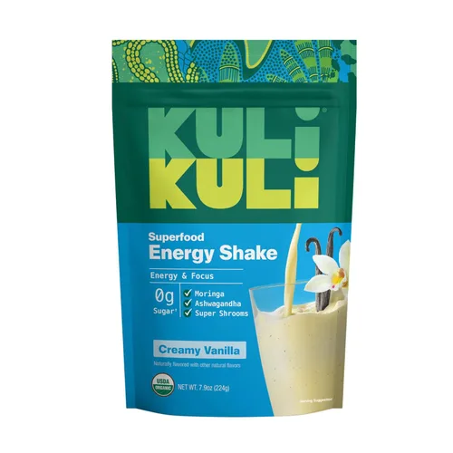 Vista 11 de Kuli Kuli Superfood Energy Shake, mantequilla de maní de chocolate, proteína de moringa